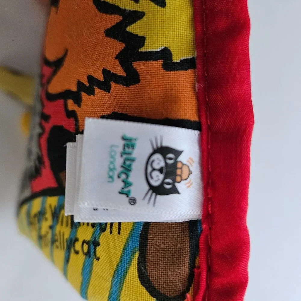 Jellycat Puppy Tails Soft Cloth Book Crinkle Sound Cover Sensory Touch & Feel